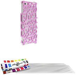 Muzzano Original Le Palace Rigid Case For Apple Iphone 5S With 3 Ultra-screen Protectors - Pink