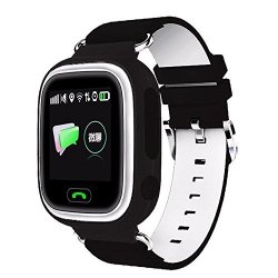 Q90 Kids Smartwatch Gps gsm gprs Triple Positioning Gprs Tracker Watch For Kids Children Smart Watch With Sos Support GSM Phone Android Ios Anti Lost Black