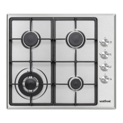 4 Burner Electric gas Hob - Stainless Steel