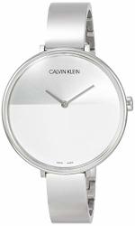 Calvin Klein Rise Quartz Silver And White Dial Ladies Watch K7A23146