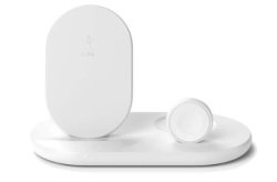 Belkin Boostcharge 3-IN-1 Wireless Charger Station For Apple Devices - White