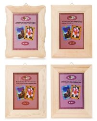 Darice 1 Piece 5 X7 Inch Natural Wood Frame Assorted Styles