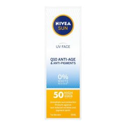Nivea Sun Q10 Anti-age & Anti-pigments SPF50 Sunscreen - 50ML