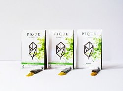 Pique Tea Pique Organic Green Tea Crystals Sampler Antioxidants Energy Gut Health 42 Single Serve Sticks Pack Of 3
