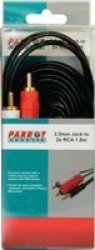 Parrot Audio Cable - 3.5MM Jack To Two Male Rca 1.8M
