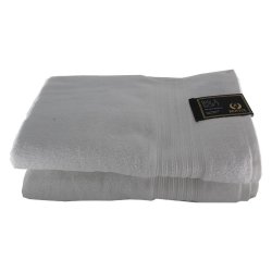 Big And Soft Luxury 600GSM 100% Cotton Bath Towel Pack Of 2 - White