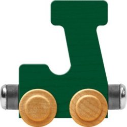 Maple Landmark Nametrain Bright Letter Car J - Made In Usa Green