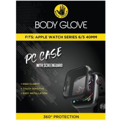 Body Glove Apple Watch 5 6 40MM PC Case With Screen Guard - Black