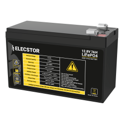 Elecstor 12V 7A LIFEPO4 Battery 3000 Cycles