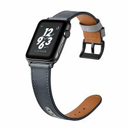 Leather Band Compatible With Apple Watch 40MM 38MM Vintage Classic Elegant Leather Loop For Apple Smart Watch Series 1 2 3 4 Gps Gps+