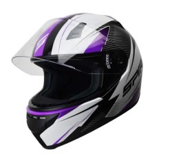Spirit Tyro Wide Angle View Motorcycle Helmet With Cover - Purple