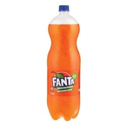 Orange Plastic Bottle 2L