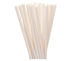White Paper Drinking Straws 19.5X0.5CM