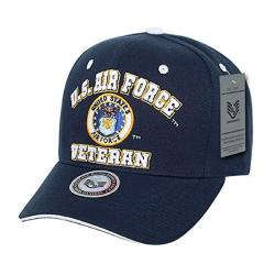 Us Air Force Veteran Embroidered Baseball Cap Hat Navy Blue