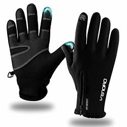 Mens Winter Gloves Tsuinz Cycling Gloves Touchscreen Warm Gloves Thermal Liner Running Gloves For Cycling Riding Running Skiing And Winter Outdoor Men Women Large
