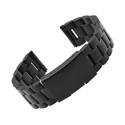 ELander SM-R732 Stainless Steel Black Replacement Watch Bracelet For Samsung Galaxy Gear S2 Classic
