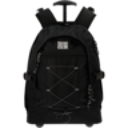 Black Bungy Trolley Backpack 23L