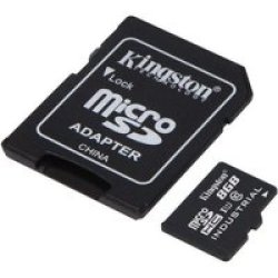 Kingston - 8GB Industrial Grade Temperature Microsd Uhs-i Memory Card