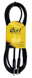 Cort Black Noiseless Guitar Cable - 4.5m