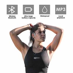 Swimming MP3 Player Bluetooth 5.0 Bone Conduction Bluetooth Headset Headphone 8G MP3 Player Waterproof Wireless Sport Headset Black Gray