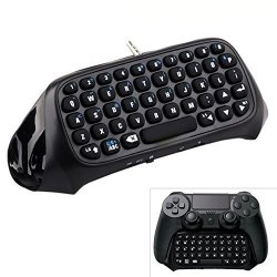 Awakingdemi PS4 Wireless MINI Bluetooth Keyboard Keypad Gamepad Text Messager Chatpad Adapter For Sony PS4 Gaming Controller Bl