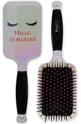 Paddle Hair Brush For Detangling & Styling - Ideal For Blow-drying Straightening Combing All Hair Types Hello Gorgeous