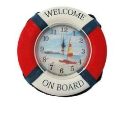 Clock-sailor Welcome On Board Wall Clock Decor Clock