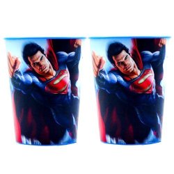 Superman Man Of Steel Reusable Keepsake Cups 2CT