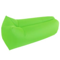 Portable Square-headed Air Inflatable Lazy Sofa 210D - Fluorescence Green