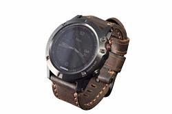 Leather Watch Band For Garmin Fenix 1 2 3 5 5S 5X Tactix Garmin Smart Watch Fenix Strap Handmade