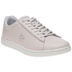 Lacoste Womens Light Pink Canarby Evo Leather Sneakers -uk 4