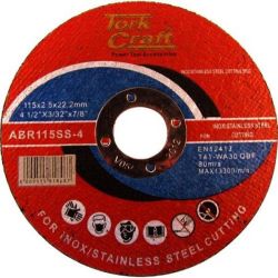 Cutting Disc Stainless Steel 115X2.5X22.22MM - 12 Pack