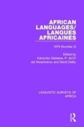 African Languages langues Africaines - Volume 5 2 1979 Hardcover