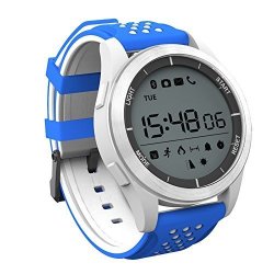 025 Ktyx IP68 Waterproof Camera Gps 3G Wifi Bluetooth 4.0 Pedometer Barometer Sedentary Reminder Pedometer Sleep Monitor Intelligent Sports Watch Smart Watch Color : Blue