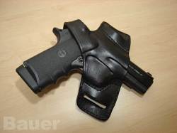 Z88 Leather Bikini Holster - Fits Most 9mm Pistols Black
