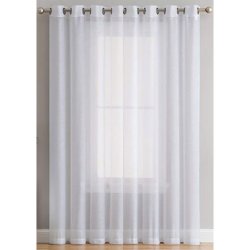 Matoc Readymade Curtain -sheer Mystic Voile -off White - Eyelet 285CM W X 221CM H