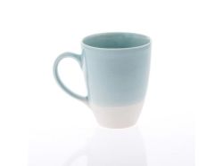 Urchin Art Curved Mug Dipped Turquoise