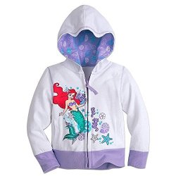 Disney Ariel Zip Hoodie For Girls Size 7 8 Purple