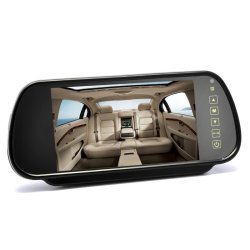 7 Inch Rearview Mirror Monitor - Touch Button Control 4:3 Ratio 480X234