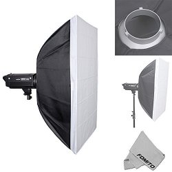 Fomito 60 X 90CM 23.6" X 35.43" Portable Rectangular Softbox For Godox For Jinbei For Neewer Strobe flash Light And Other Studio Flash Light With Bowens Mount