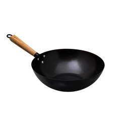 - Oriental Chef Wok With Wooden Handle