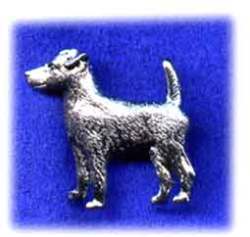 Silver Dog Brooch -smooth Fox Terrier