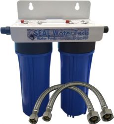 SEAL Water Tech Double Under-counter In-line 10" With Kdf