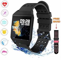 Smart Watch Fitness Tracker Activity Tracker Heart Rate Monitor Sms&sns Reminder Tacking Sports Pedometer Watch Compatible With Ios Android Phones Bluetooth Smartwatch IP67 Waterproof