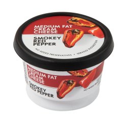 Smokey Red Pepper Medium Fat Cream Cheese 175 G