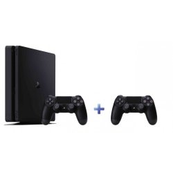 PlayStation 4 Slim 1TB Game Console with Dualshock 4 Controller in Black
