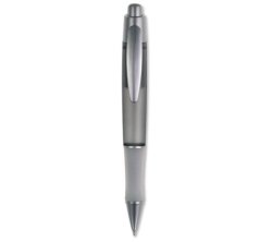 Transparent Ball Pen With Rubber Grip