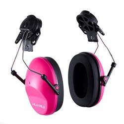 Noise Cancelling Helmet Attachable Ear Muffs Blocking Sound Reduction Ear Protection For Construction Site Cap Mounted Protective Safety Ear Muffs With Hard Hat Mounting