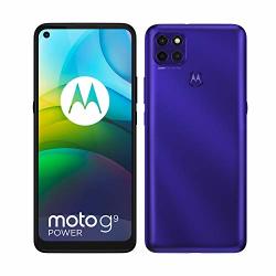 Motorola Moto G9 Power Dual-sim Android Smartphone 4G LTE International Version No Us Warranty 128GB Rom + 4GB RAM Electric Violet - GSM Unlocked
