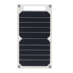 Solar Charger Solar Panel 10W Portable Ultra Thin Monocrystalline Silicon Solar Charger 5V USB Ports